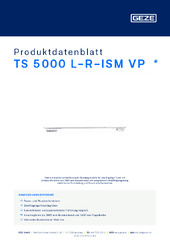 TS 5000 L-R-ISM VP  * Produktdatenblatt DE