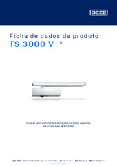 TS 3000 V  * Ficha de dados de produto PT