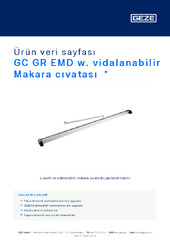 GC GR EMD w. vidalanabilir Makara cıvatası  * Ürün veri sayfası TR