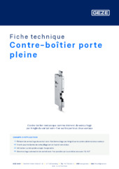 Contre-boîtier porte pleine Fiche technique FR