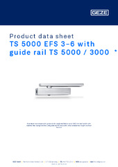 TS 5000 EFS 3-6 with guide rail TS 5000 / 3000  * Product data sheet EN