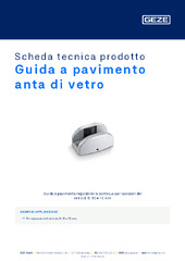 Guida a pavimento anta di vetro Scheda tecnica prodotto IT