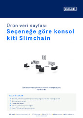Seçeneğe göre konsol kiti Slimchain Ürün veri sayfası TR