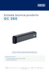 GC 365 Scheda tecnica prodotto IT