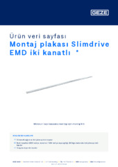 Montaj plakası Slimdrive EMD iki kanatlı  * Ürün veri sayfası TR