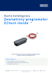 Zewnętrzny programator ECturn Inside  * Karta katalogowa PL