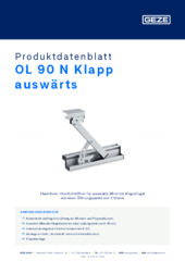 OL 90 N Klapp auswärts Produktdatenblatt DE