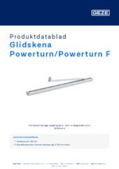 Glidskena Powerturn/Powerturn F Produktdatablad SV