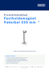 Fastholdemagnet fleksibel 335 mm  * Produktdatablad DA