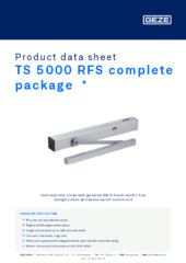 TS 5000 RFS complete package  * Product data sheet EN