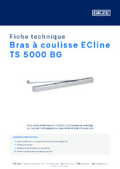 Bras à coulisse ECline TS 5000 BG Fiche technique FR
