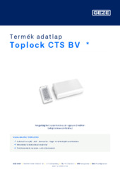 Toplock CTS BV  * Termék adatlap HU