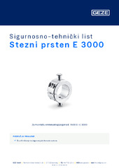 Stezni prsten E 3000 Sigurnosno-tehnički list HR