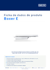 Boxer E Ficha de dados de produto PT