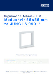 Međuokvir 55×55 mm za JUNG LS 990  * Sigurnosno-tehnički list HR