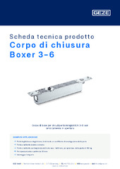 Corpo di chiusura Boxer 3-6 Scheda tecnica prodotto IT