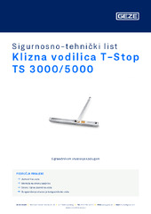 Klizna vodilica T-Stop TS 3000/5000 Sigurnosno-tehnički list HR