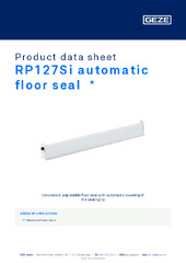RP127Si automatic floor seal  * Product data sheet EN