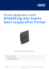 Afdekking aan kopse kant loopprofiel Perlan Productgegevens tabel NL