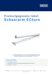 Schaararm ECturn Productgegevens tabel NL