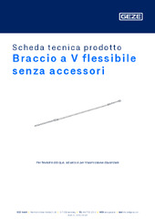 Braccio a V flessibile senza accessori Scheda tecnica prodotto IT