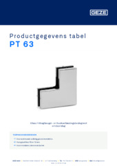 PT 63 Productgegevens tabel NL