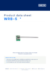 WRB-5  * Product data sheet EN