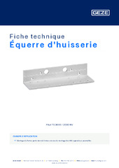 Équerre d'huisserie Fiche technique FR