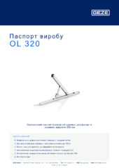 OL 320 Паспорт виробу UK