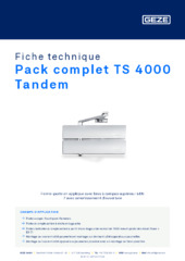 Pack complet TS 4000 Tandem Fiche technique FR