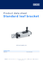 Standard leaf bracket Product data sheet EN