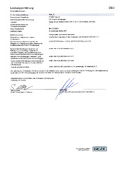 Leistungserklärungen BG CS DE EL EN ES FR HR HU IT NL PL RO SK (791757)