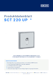 SCT 220 UP  * Produktdatenblatt DE