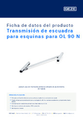 Transmisión de escuadra para esquinas para OL 90 N Ficha de datos del producto ES