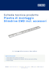 Piastra di montaggio Slimdrive EMD incl. accessori Scheda tecnica prodotto IT