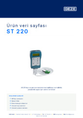 ST 220 Ürün veri sayfası TR