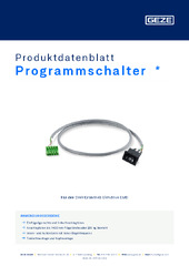 Programmschalter  * Produktdatenblatt DE