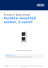 Surface-mounted socket, 2 outlet Product data sheet EN
