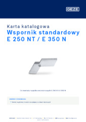 Wspornik standardowy E 250 NT / E 350 N Karta katalogowa PL