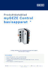 myGEZE Control basisapparat  * Produktdatablad NB