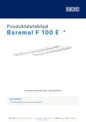 Boremal F 100 E Produktdatablad NB