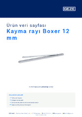 Kayma rayı Boxer 12 mm Ürün veri sayfası TR