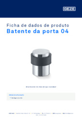 Batente da porta 04 Ficha de dados de produto PT