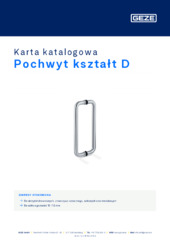 Pochwyt kształt D Karta katalogowa PL