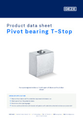 Pivot bearing T-Stop Product data sheet EN