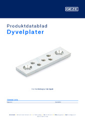 Dyvelplater Produktdatablad NB