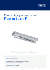 Powerturn F Productgegevens tabel NL