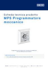 MPS Programmatore meccanico Scheda tecnica prodotto IT