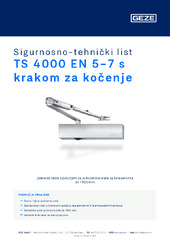 TS 4000 EN 5-7 s krakom za kočenje Sigurnosno-tehnički list HR