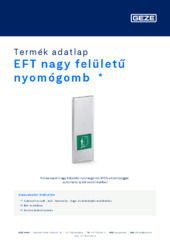 EFT nagy felületű nyomógomb  * Termék adatlap HU